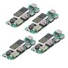 4Pcs Mobile Power Lade Board USB 5V 2,4 A Modul mit Überladung 