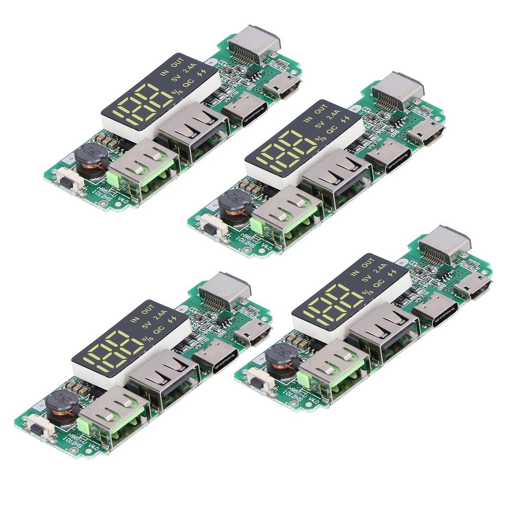 4Pcs Mobile Power Lade Board USB 5V 2,4 A Modul mit Überladung 