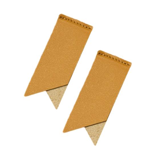 2 Stück handgefertigte Lesezeichen aus Kunstleder, einfarbig, verschleißfest, wasserdicht, dekorative Buchecken-Lesezeichen, Notizblock-Etiketten