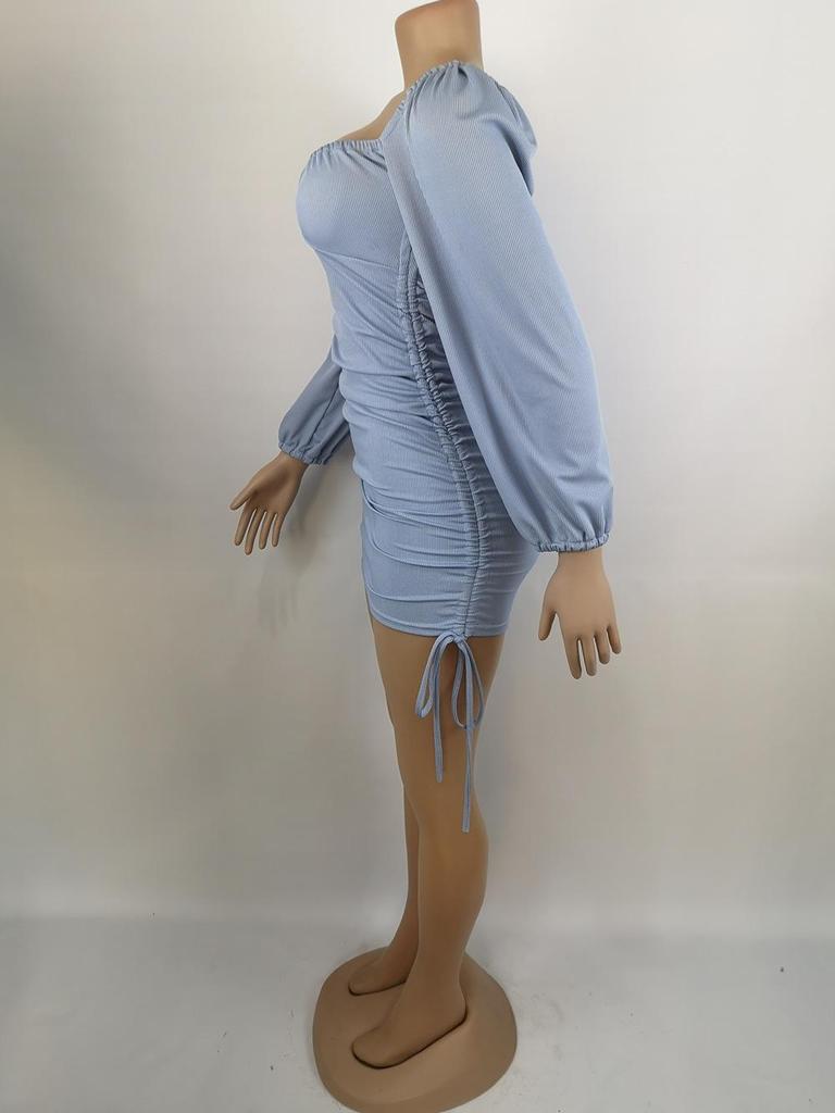 Women's Sexy Long Sleeve Bodycon Mini Dress