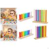 Color Sorting And Stacking Toy Made of Wooden Beads for Recognition, Educational