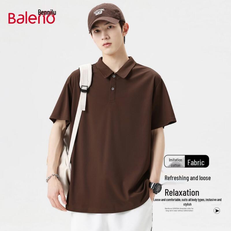 Baleno Men s Casual Short Sleeve Polo Shirt 3XL