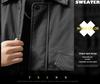 Hochwertige Retro-Lederkragen Herren Winter Daunenjacke mit 90% Weißer Entendaune
