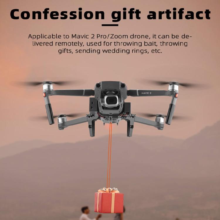 Fishing Bait Wedding Ring Gift Deliver Thrower with Landing Gear For Mavic 2 Pro
