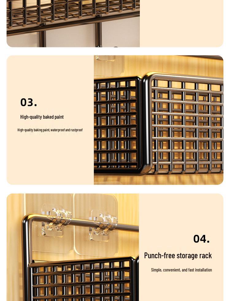 Punch-free Wall Shelf: Bedside Storage for Dorms & Bunks