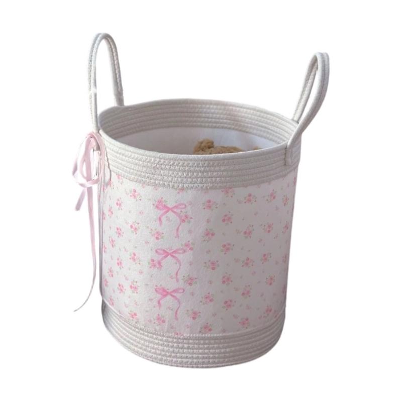 Stylish Fabric Clothes Bin With Reinforced Structure For Dorm Apartment Or Nursery Arrangement