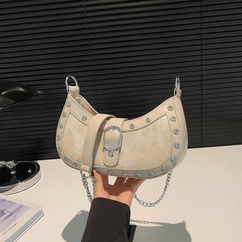 Handliche Mode Motorradstil Knödeltasche für Damen Sommer Neu Koreanische Ausgabe Trendig Vielseitig Lässig Publikum Crossbody