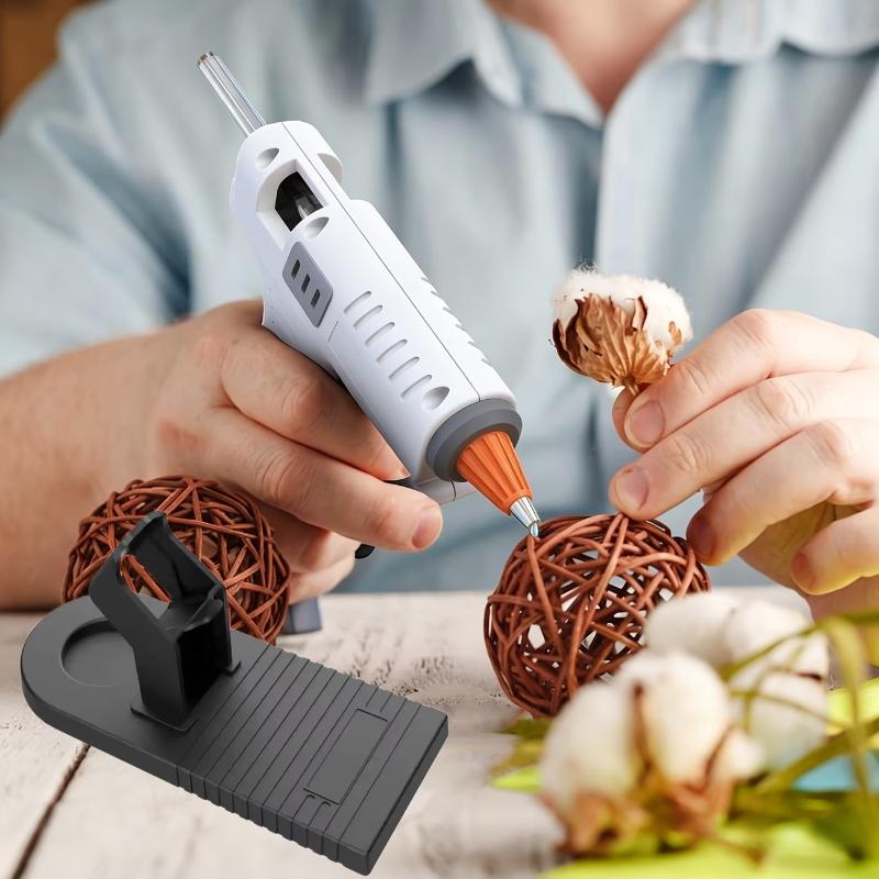 Non-Slip Hot Glue Gun Stand Stable Base Heat Resistant Portable Glue Holder for Sewing Paper Craft Home DIY Projects