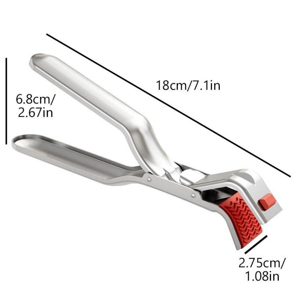 1Pcs Thickened Anti-scalding Clip Stainless Steel Pot Pan Gripper Clip Dish Clamp  Kitchen Supplies