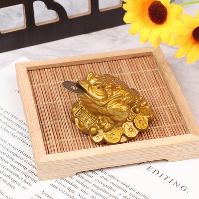 Pièce de monnaie en forme de grenouille dorée et de crapaud, ornement porte-bonheur chinois, grenouille Feng Shui