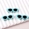 50pcs Cabochons Resin Ornaments Flat Back Simulation Toy Kawaii Resin Mini Sunglasses  Scrapbook