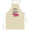 Kitchen Apron - Planetee Awesome Thank You Team - Breton Print - Durable Cotton - Adjustable Ties