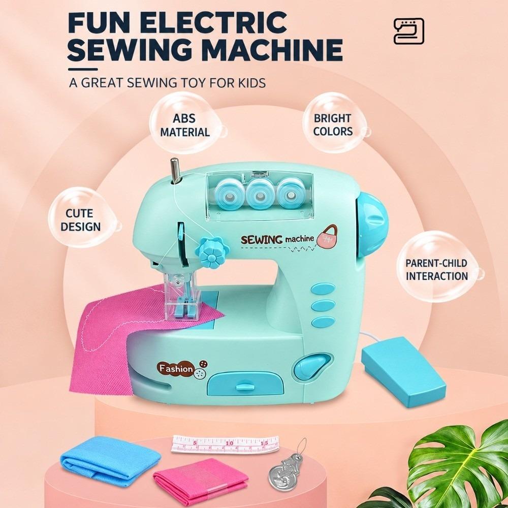 With Lights Kids Electric Sewing Machine Portable Children Sewing Machine Toy Sewing Machine  Kids