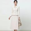 Completo Elegante Trojeman Blazer e Gonna Bianco Sporco