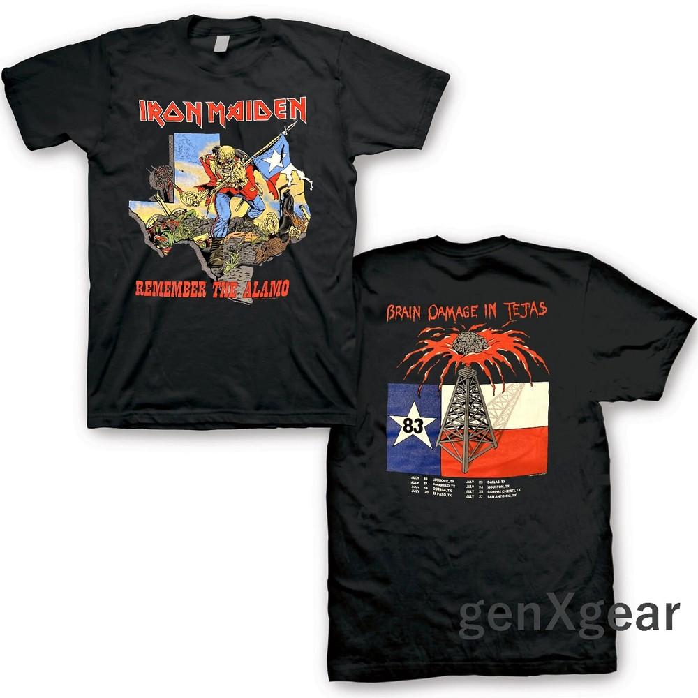 IRON MAIDEN cd lgo The Trooper REMEMBER THE ALAMO  83 Official SHIRT XL New  Unisex T-Shirt XXXL
