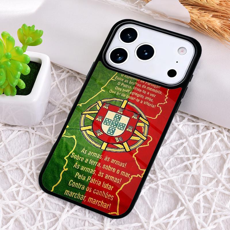 Portugal National Flag Shockproof Phone Case for iPhone 17 Air 16e 15 11 12 14 13 Pro Max Cover Coque