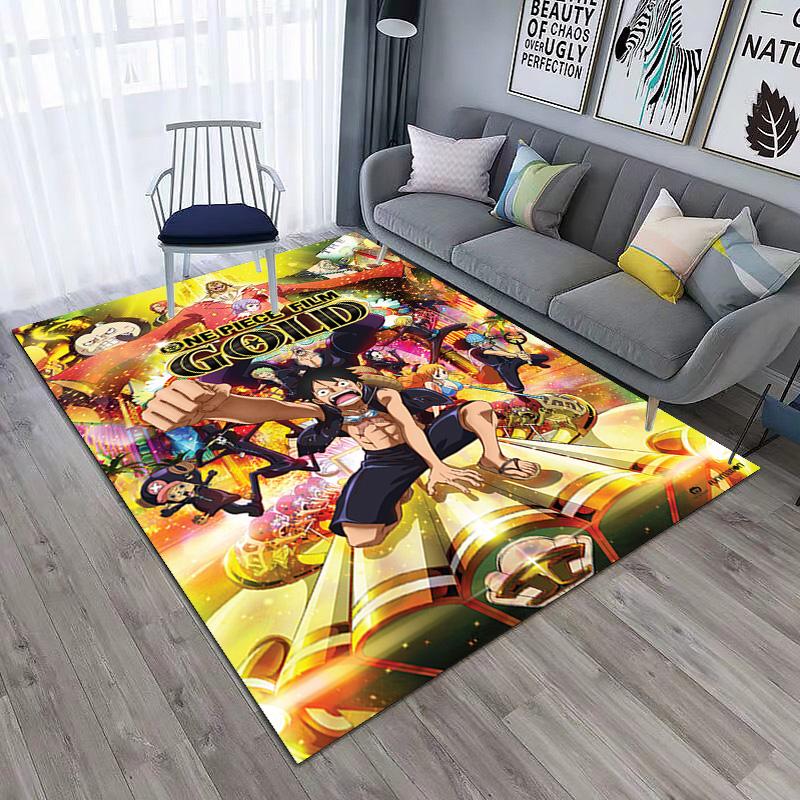 Starring the Japanese Cartoon ONE PIECE Monkey D. Luffy Carpet Is Suitable for Living Room and Bedroom Doormats Office Balcony Decorative Carpet V20