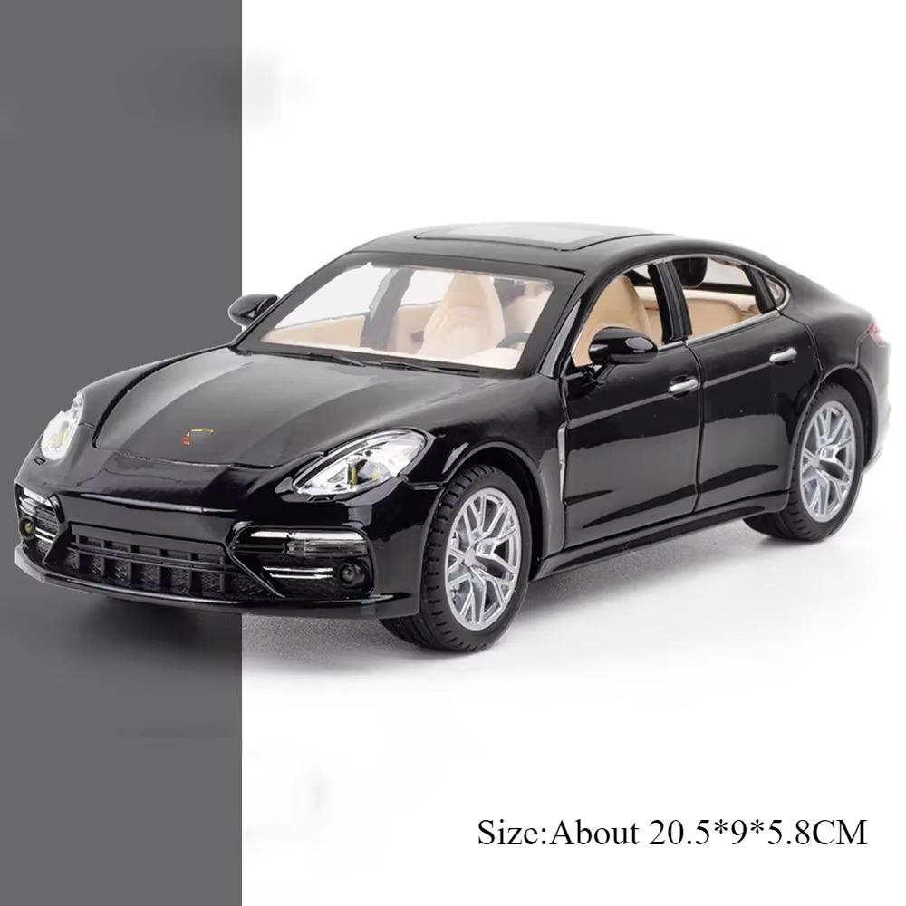 

1:24 Alloy Panamera Cayenne S Diecast Miniature Models Toys Car Ornament Sound Light Pull Back Vehices Fashion Decorations Gifts