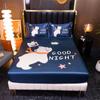 Ice Cooling Fitted Sheet for Queen Bed funda de colchón Cartoon Printed Bed Cover for Kids King Bed Protectors Smooth Bed Sheets