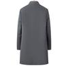 Men's Single-Breasted Stand-Collar Wool Gabardine Trench Coat - Business Casual Long Jacket