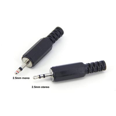 2.5mm Male Jack 2 3 Pole 2.5 Audio Mono Stereo Plug Cable Welding Connector Plugs for Phone Headset Repair