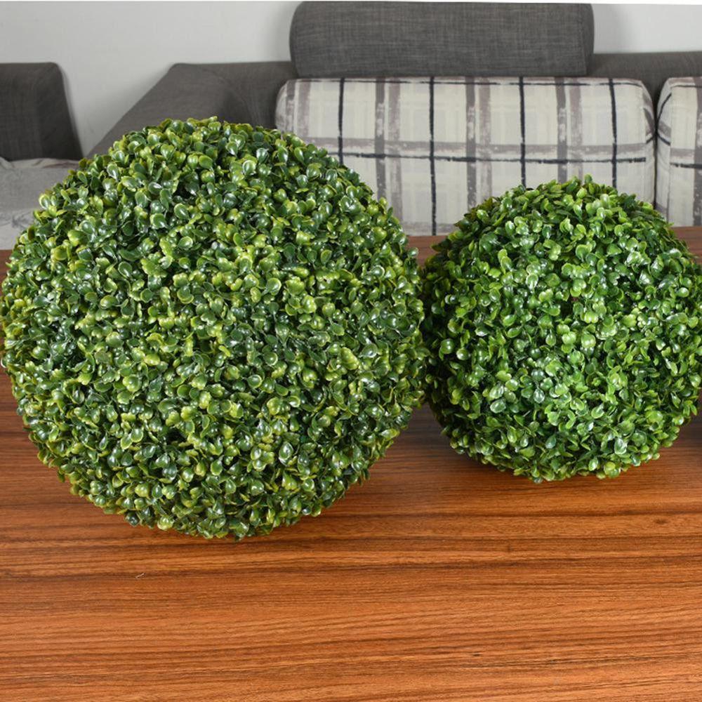 Simulate Indoor Hotel Yard Outdoor Party Artificial Plant Leave Ball Grass Ball Garden Decoration