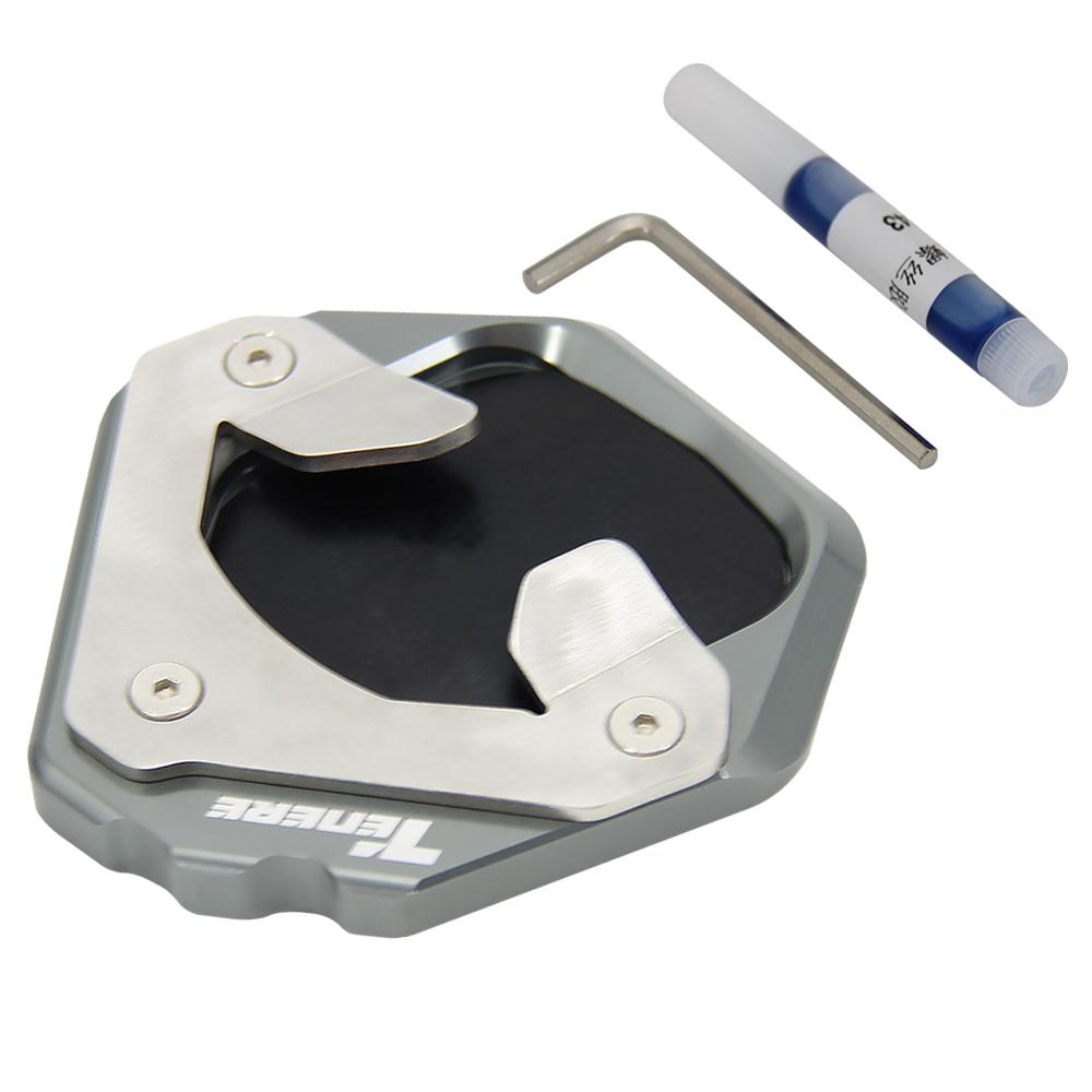 Motorcycle Kickstand Foot Side Stand Extension Pad Support Plate Side Stand Enlarge For Yamaha Tenere 700 Tenere700 2019 2020