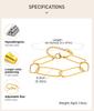 Women's Bracelets 18k PVD Gold Plated Stainless Steel Chain Minimalist Bracelet Waterproof Jewelry