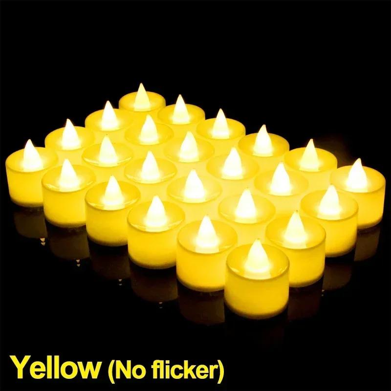 6/1 Sticks Led Candles With Batteries Color Battery Drive Tea Light Fake Candle Lights Wedding Birthday the Party Household