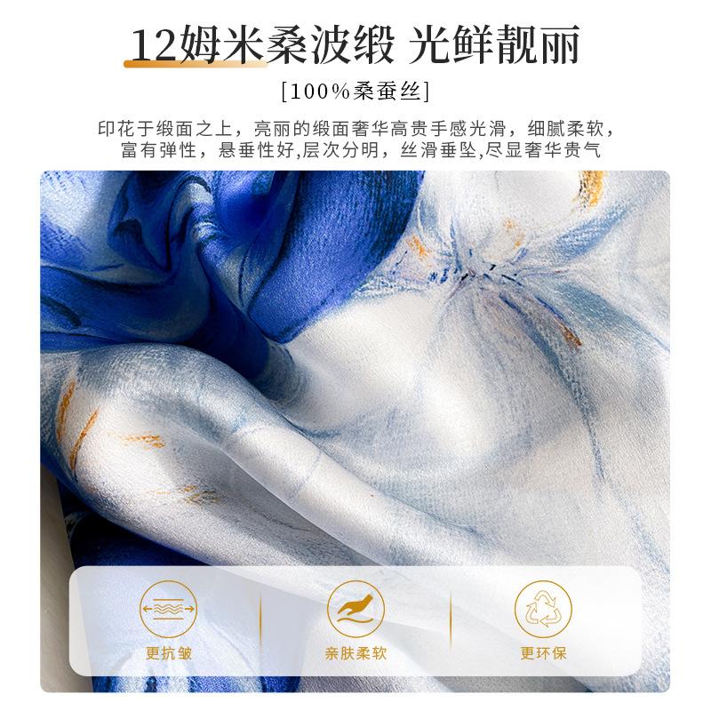 Fashion 100% Real Silk Scarf Women Square Shawls Wraps for Ladies Foulard Scarves Pashmina Female Hijab Bandana bufanda Kerchief