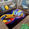 Area Rug Abstract Colorful Embracing Couple Blue Yellow Red Modern Art Decor for Living Room Bedroom Gift for Women