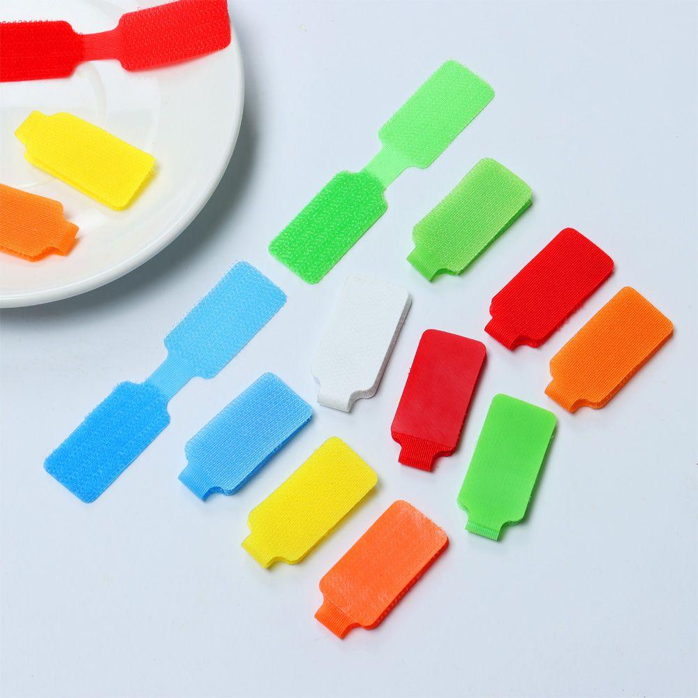 5Pcs Adhesive Writable Cord Protector Nylon Cable Labels Electrical Cables Organize Cord Identification Wire Labels