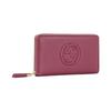 Gucci Soho Logo-Prägung Quasten-Anhänger Leder Lange Reißverschluss-Geldbörse Geldbörse Damen Pink