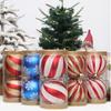 3/2/1Pcs Pumpkin Balls Christmas Tree Ornament Plastic DIY Crafts Painted Christmas Gifts Boxes Pendant New Year Pendant
