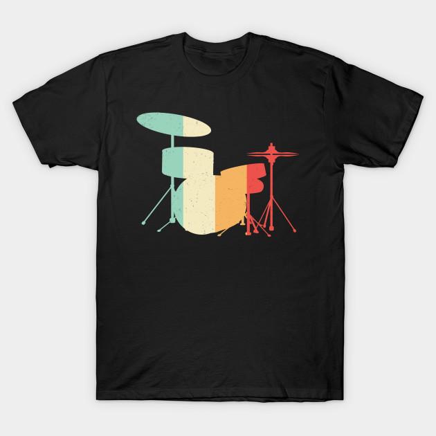 

Men Black Print T-shirt Drums No-Cut Transfer Paper Print Cotton Tshirt S чорний