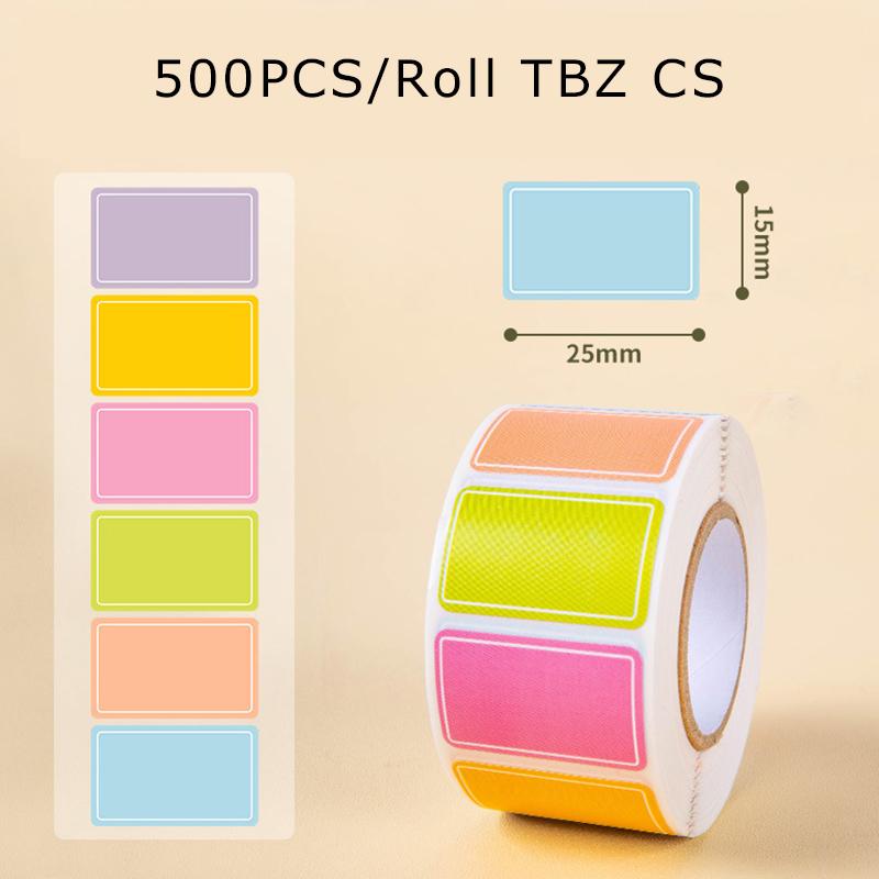 Roll Package Colorful Label Sticker Waterproof Art Paper Colored Tags School Office File Classification Writable Mark Supply ZYF