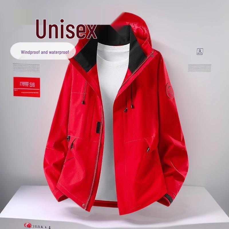 2026 Spring/Autumn Couple s Windproof Waterproof Men s Thin Windbreaker Jacket 5XL