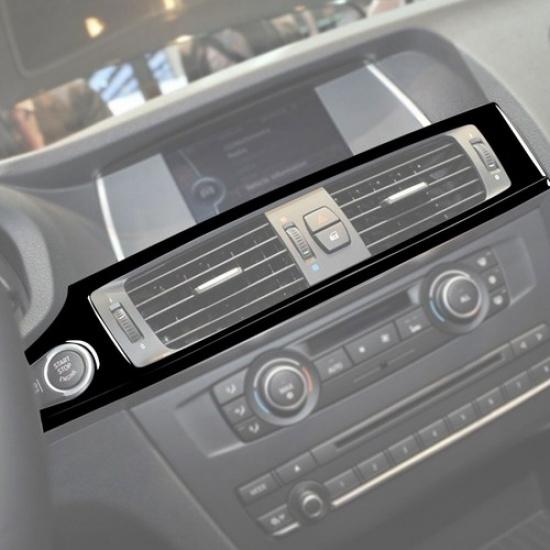 Glossy Piano Black Central Air Vent Outlet Frame For BMW X3 X4 F25 F26 2011-2017
