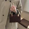 High-value Texture Hand-held Small Square Bag Women's Bag The Season's New Light Luxury Foreign Shoulder Bag Commuter Crossbody Bag
