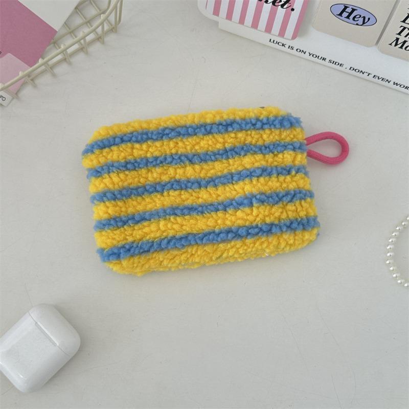 Wind plush love mouth red envelope student holding small cosmetic bag key change bag ID bag