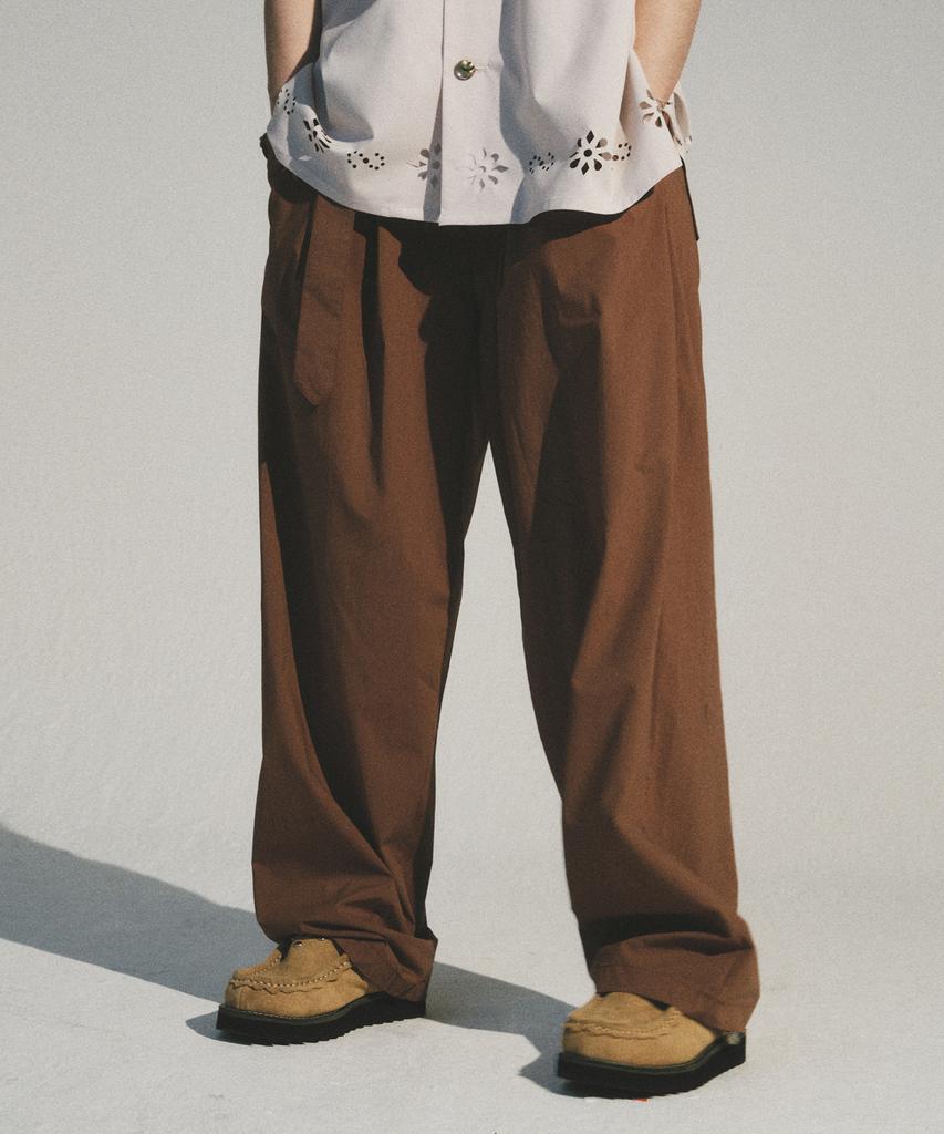 Kodeu Matics Relaxed Belted Pants_Brick Brown