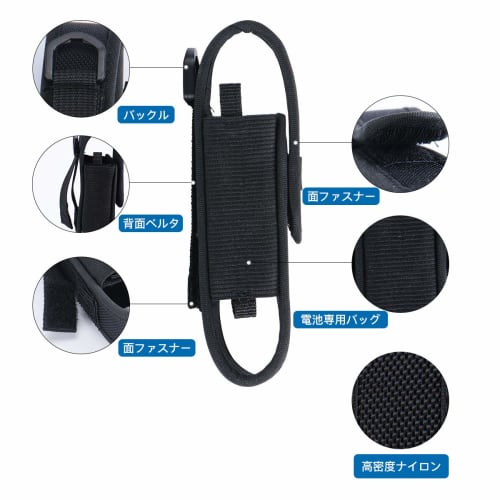 WUBEN AS5 Flashlight Holder, Military L50 Flashlight Storage Case, Belt Nylon Bag, Flashlight Case, Pouch with Clip, Compact, Portable, Ballpoint Pen