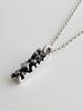 Shoveoff Svn-#128 Skull Bar Pendant Necklace