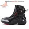 Men Motorcycle Boots Shoes Microfiber Leather Waterproof Quick Lacing Professional Botas Moto Hombre Bota Motociclista