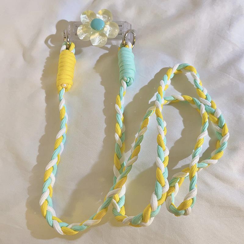 1pcs Flower Back Clip - Neck Strap, Universal Phone Case Hanging Rope, Diagonal Cross Phone Chain, Jewelry Accessory