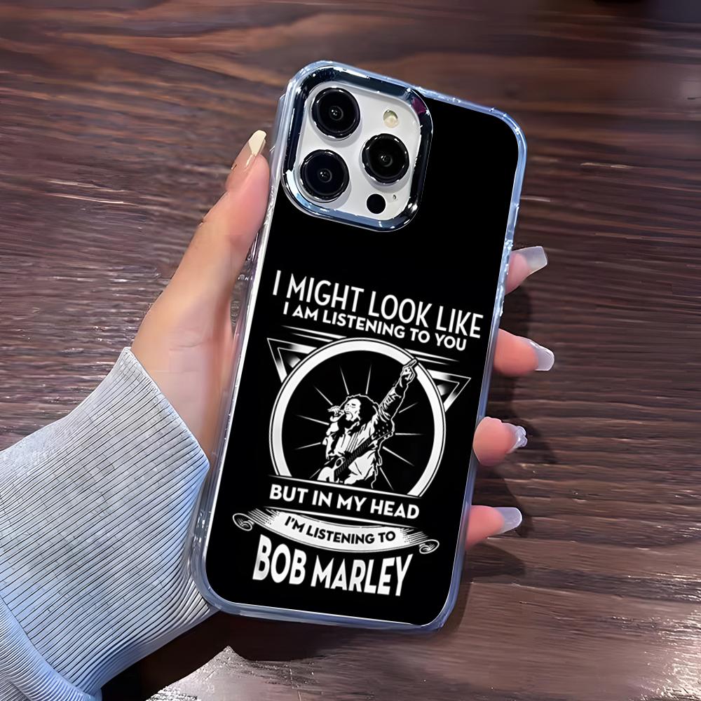 

Bob Marley Rasta Lion Phone Case For IPhone 17 Pro Max 16 15 14 Pro Max IPhone 13 Pro Max 11 Plus Transparent Cover iPhone 15