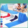 Grand Coussin Triangle Gonflable en Velours PVC pour Plage/camping Gris/bleu/rose
