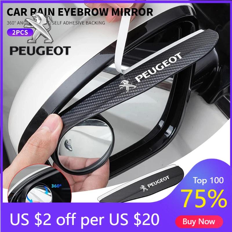 2026 Horká samolepka na auto Zrcátko zpětné zrcátko do auta Obočí proti dešti Malé kulaté zrcátko Slepé místo Vodotěsné Pro Peugeot 308 408 508 RCZ 208 30