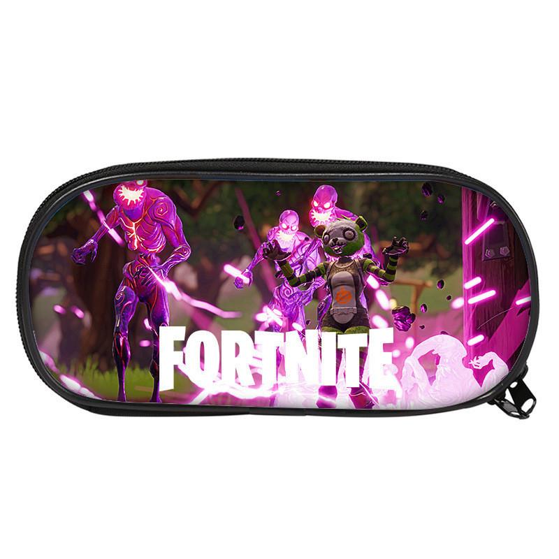 Fortnite Pattern Student Single Layer Stationery Pencil Bag Stationery Storage For School And Travel Use