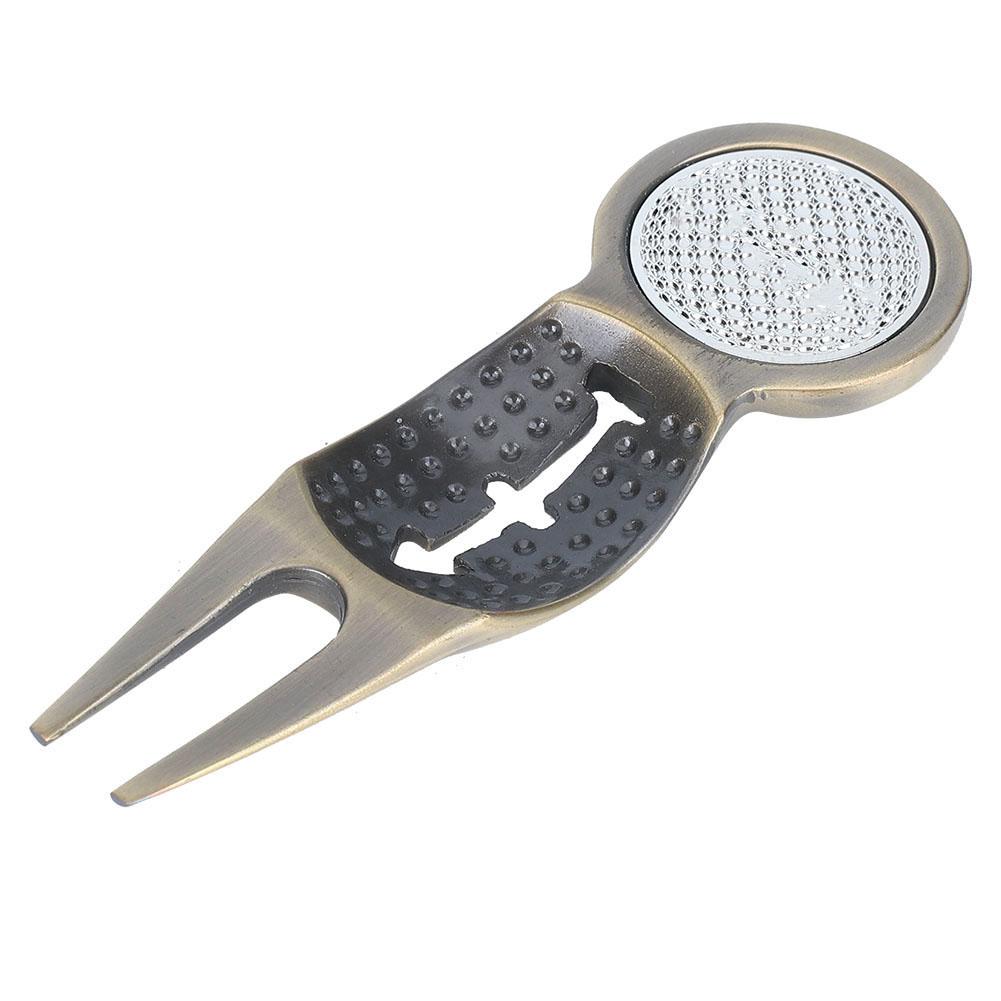 Zinklegierung Pitchgabel-Reparaturwerkzeug Magnet mit Linie zum Trainieren Üben(silv )